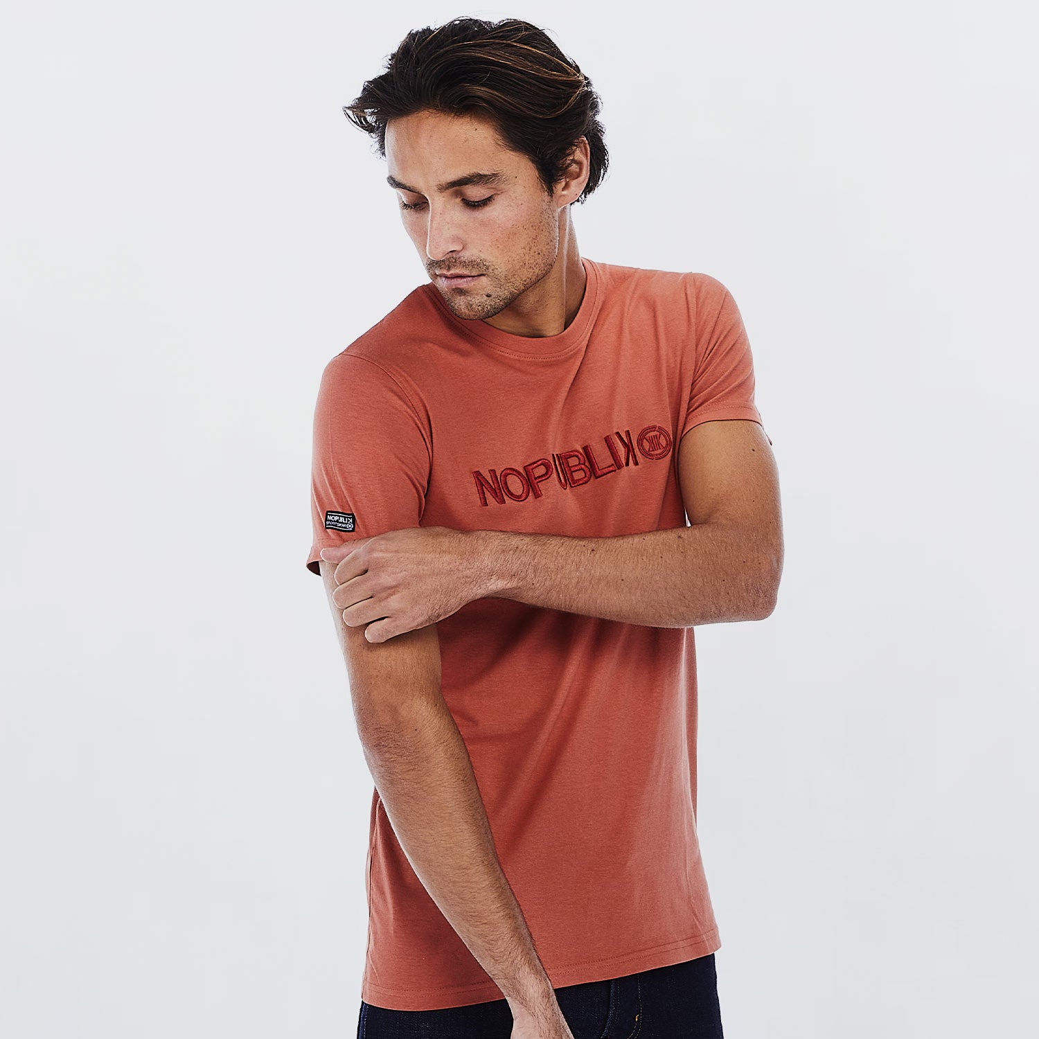 Polera Deportiva Hombre Copenhague Naranjo